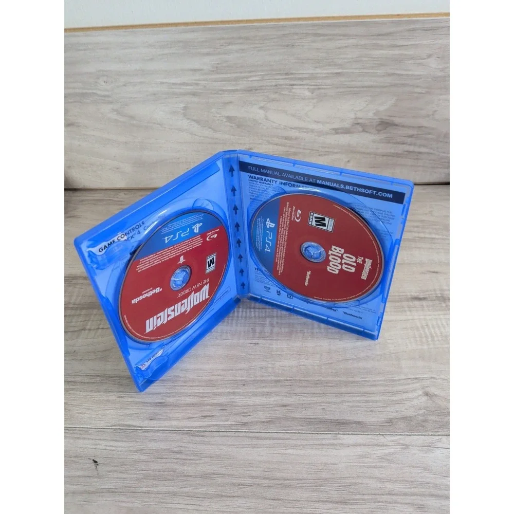 Wolfenstein The New Order + Old Blood (Sony PlayStation 4) - 2 Disc PS4